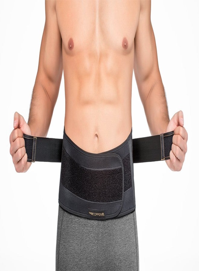 كوبر فت دعامة الظهر Copper Fit Pro، أسود مع حواف نحاسية، مقاس كبير/كبير جدًا، مقاس خصر للجنسين من 39 بوصة إلى 50 بوصة (CFBACK) - Image 4